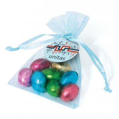 Image of Organza Bag – Foil Wrapped Chocolate Eggs